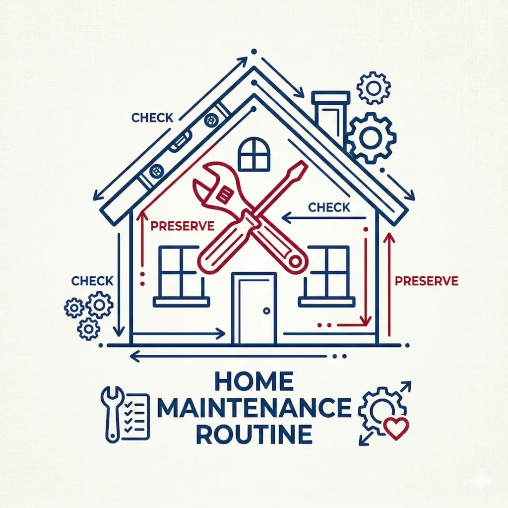 performing home maintenance